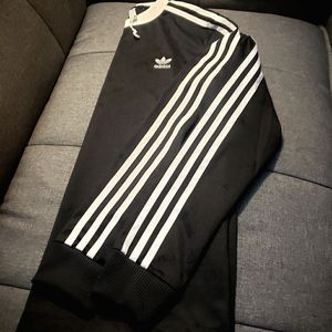 Adidas Womens Black 3 Stripes Long Sleeve